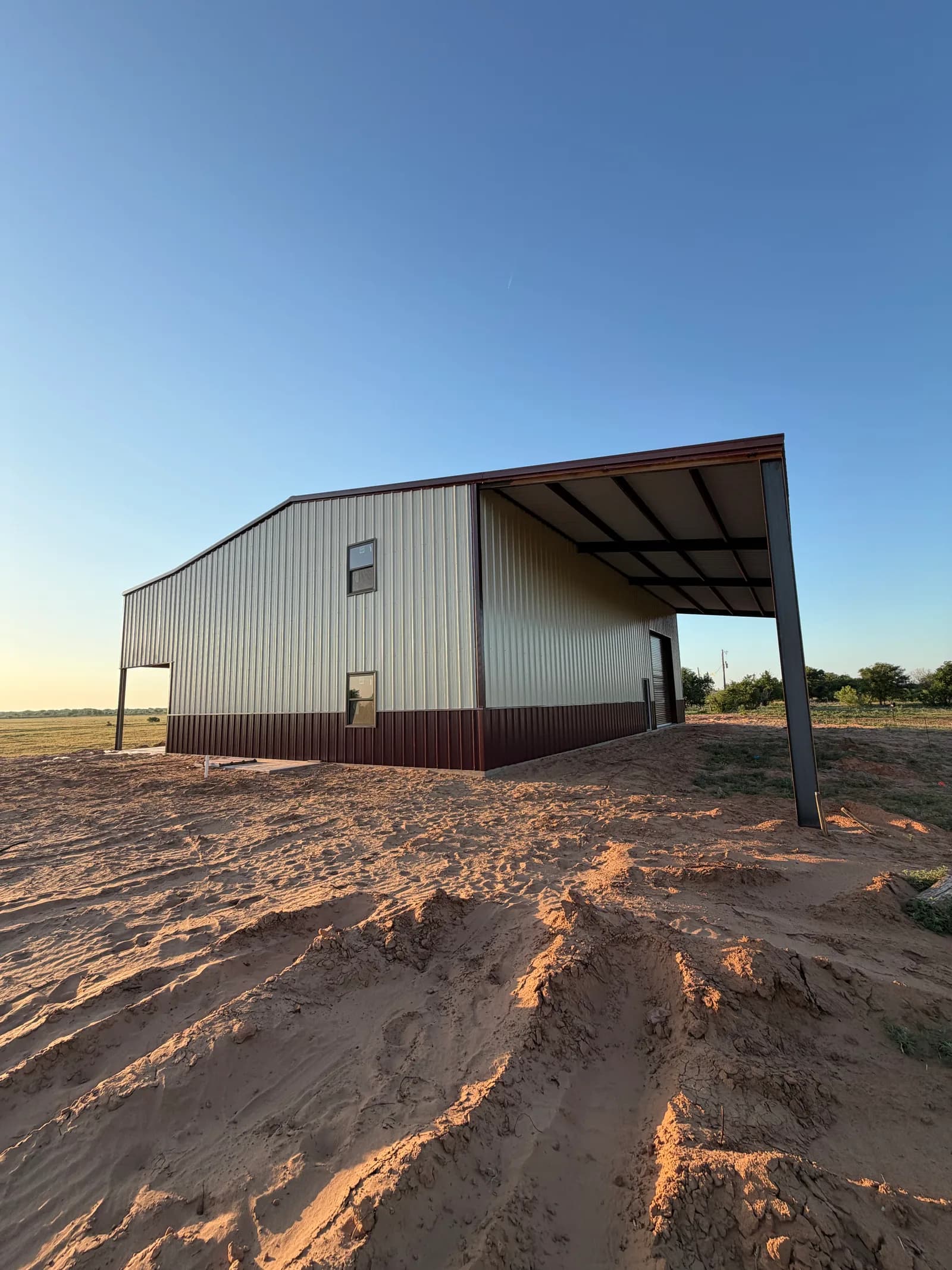 Vernon 40' x 66' Barndominium-Shop — wall panels and roofing in Vernon, TX