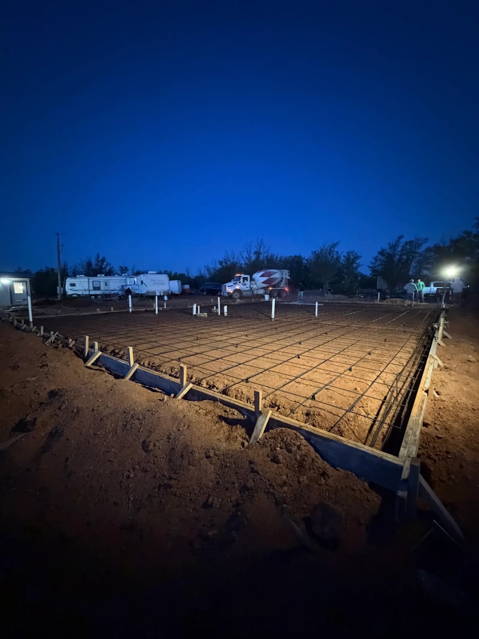 Childress Barndominium Foundation — site grading and forming in Childress, TX