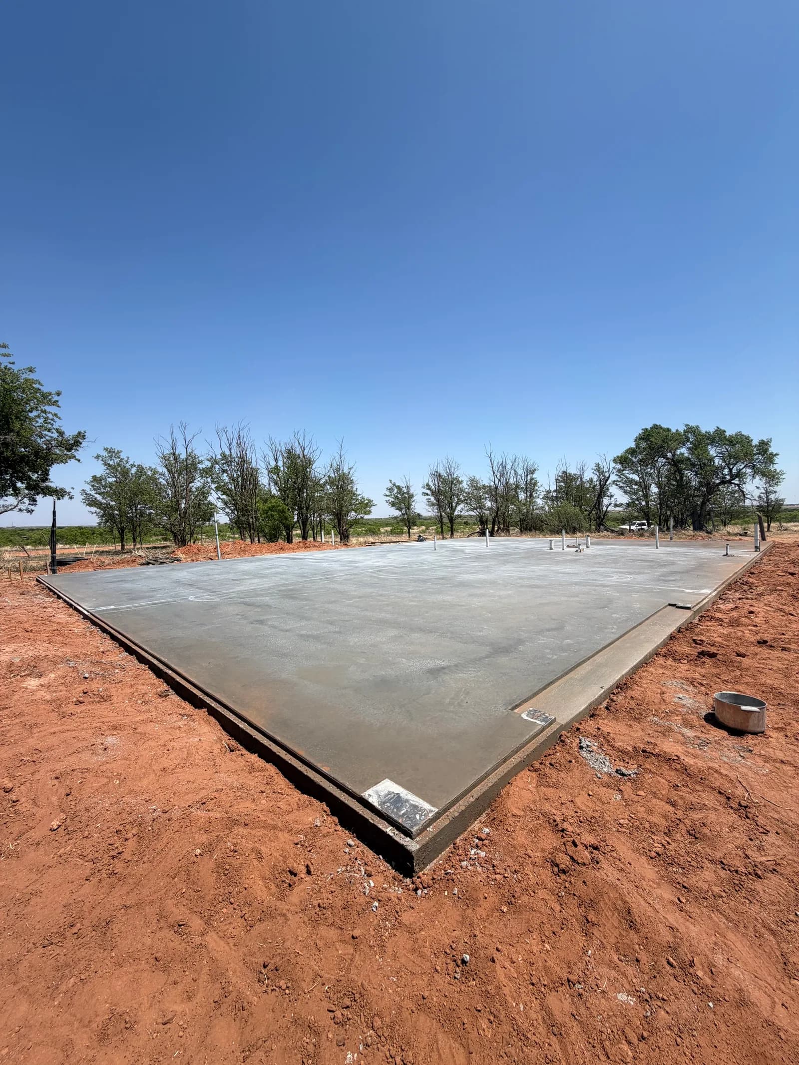 Childress Barndominium Foundation — rebar and reinforcement layout in Childress, TX