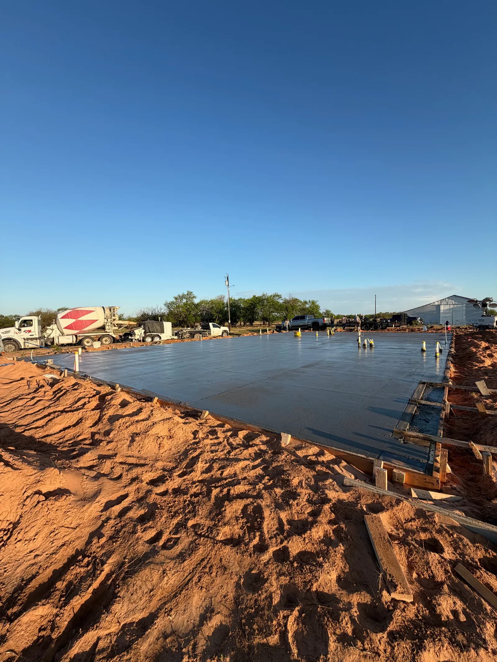 Vernon Barndominium Foundation — site grading and forming in Vernon, TX