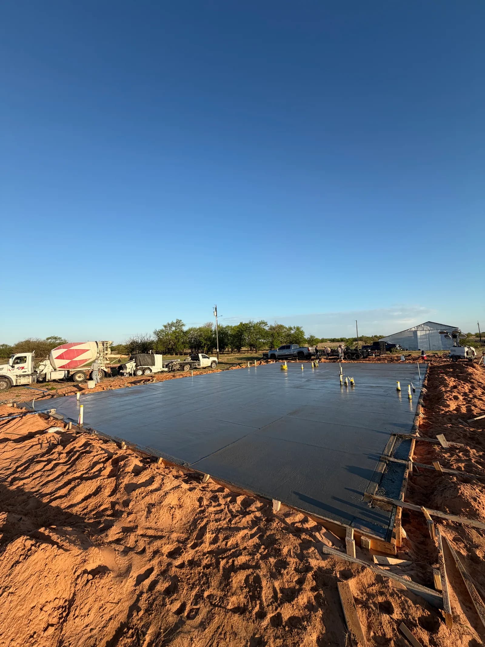Vernon Barndominium Foundation — rebar and reinforcement layout in Vernon, TX