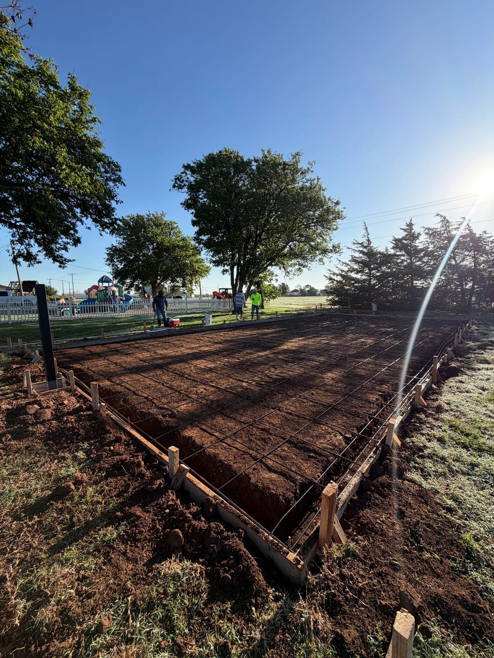Altus Basketball Court — site grading and forming in Altus, OK