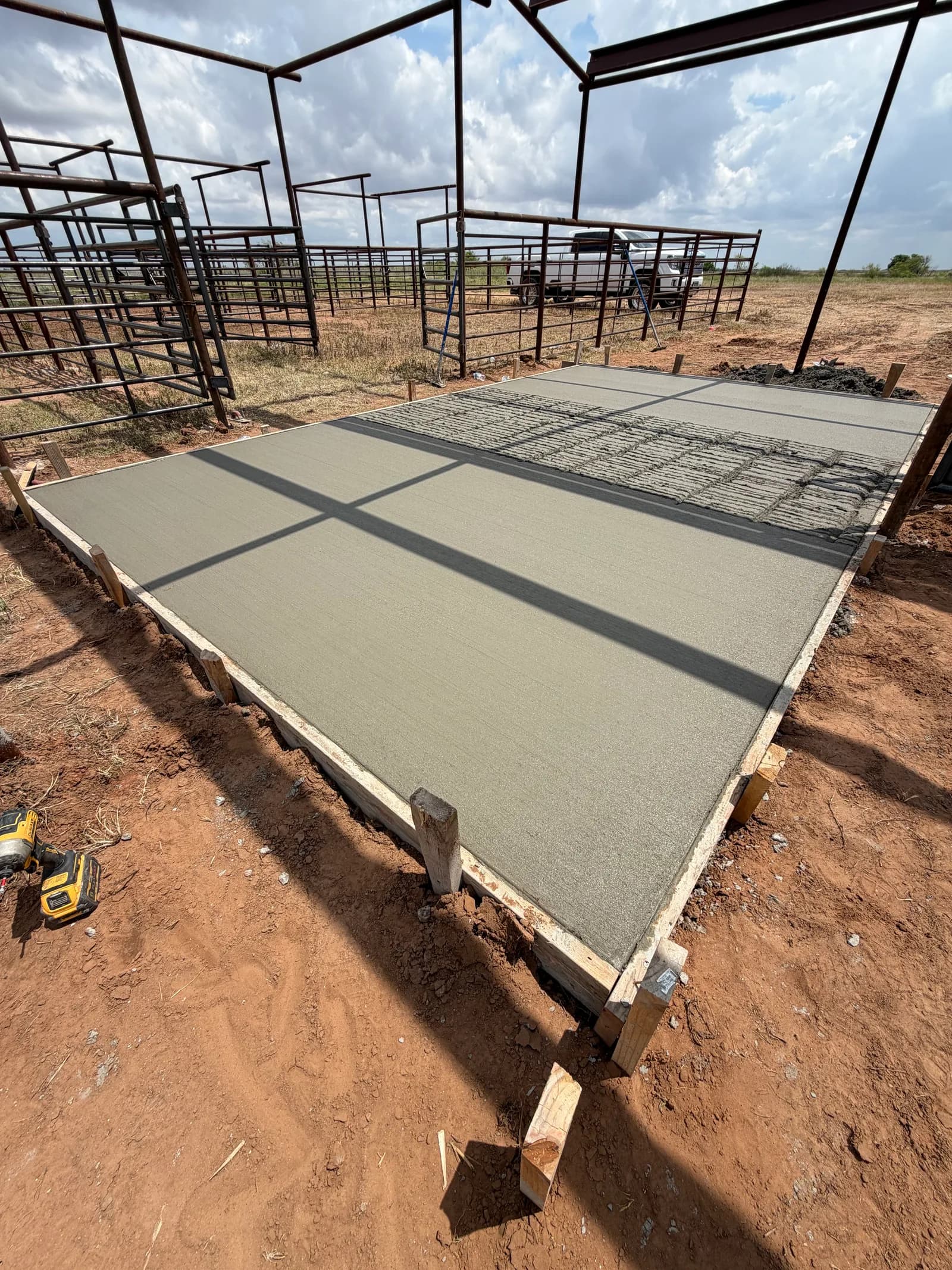Chillicothe Cattle Chute Slab — site prep and grading in Chillicothe, TX