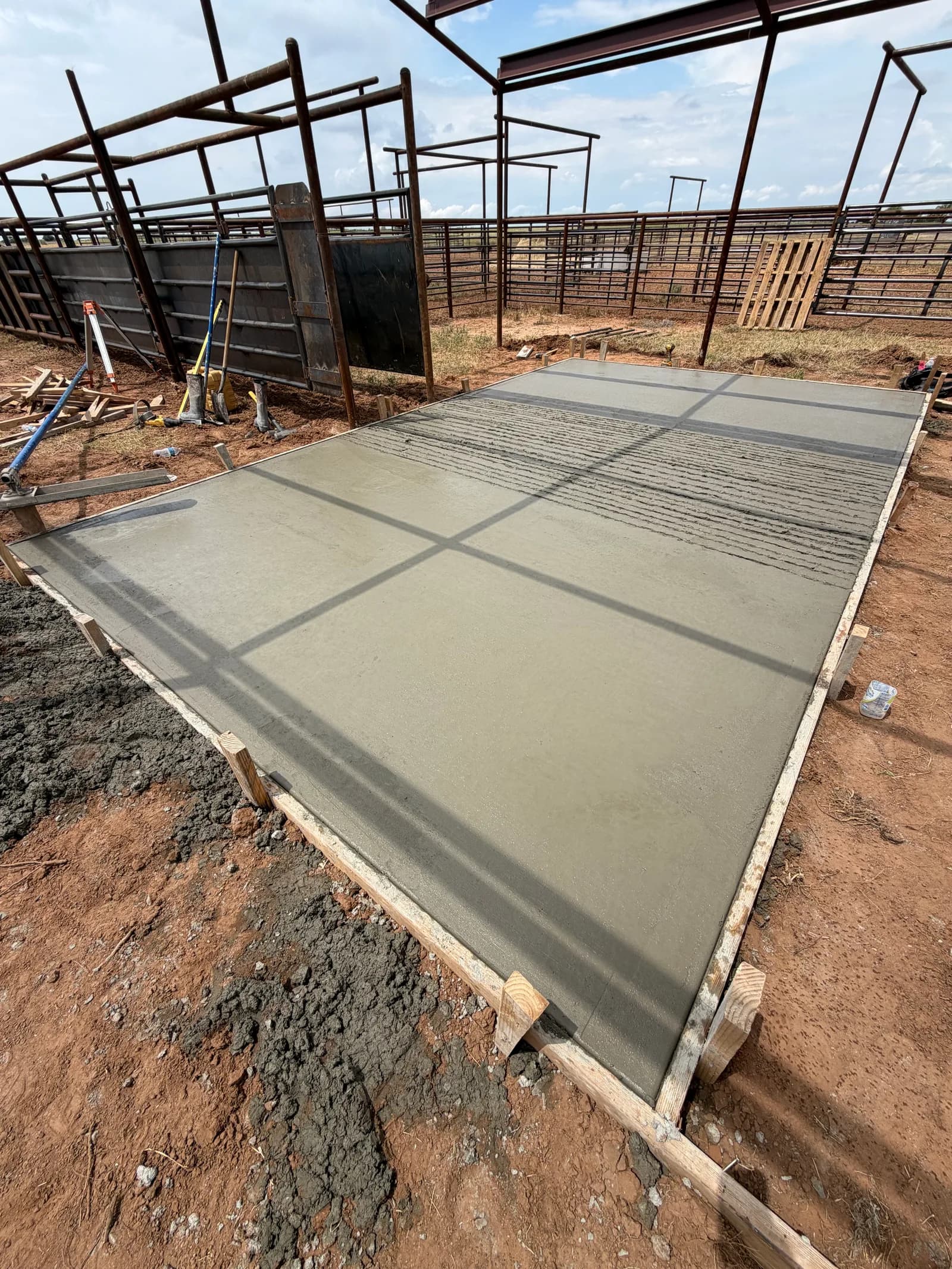 Cattle Chute Slab - Project in Chillicothe, Texas
