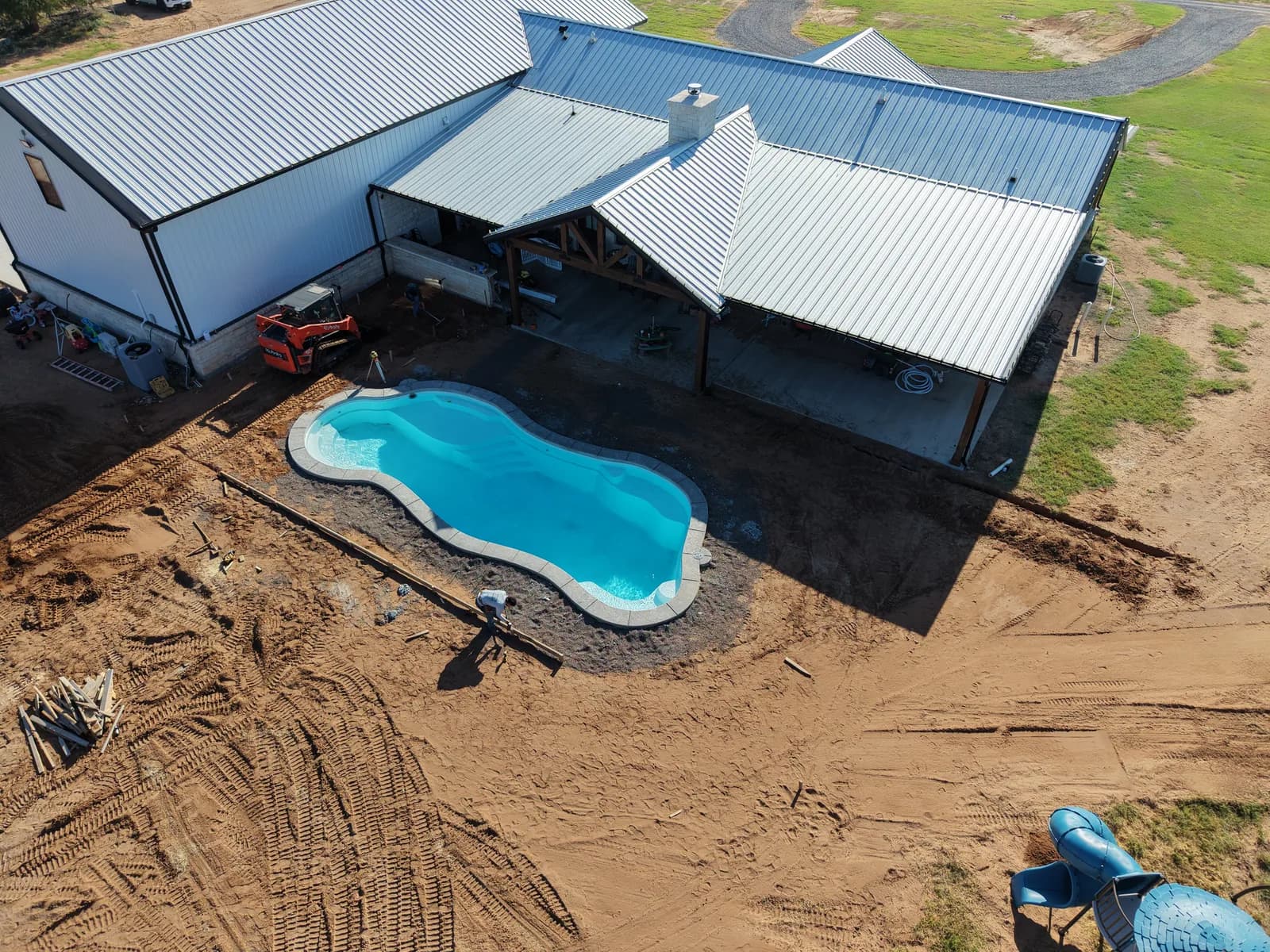 El Dorado Concrete Pool Deck — forming and reinforcement around the pool shell in El Dorado, OK