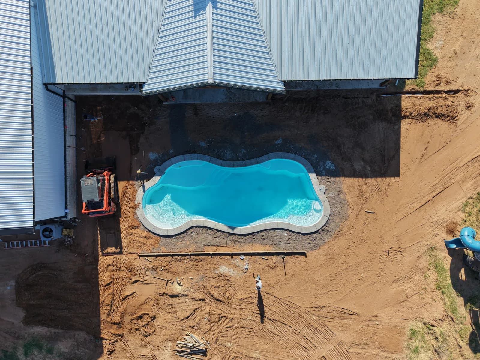 El Dorado Concrete Pool Deck — deck layout following the pool's curves in El Dorado, OK