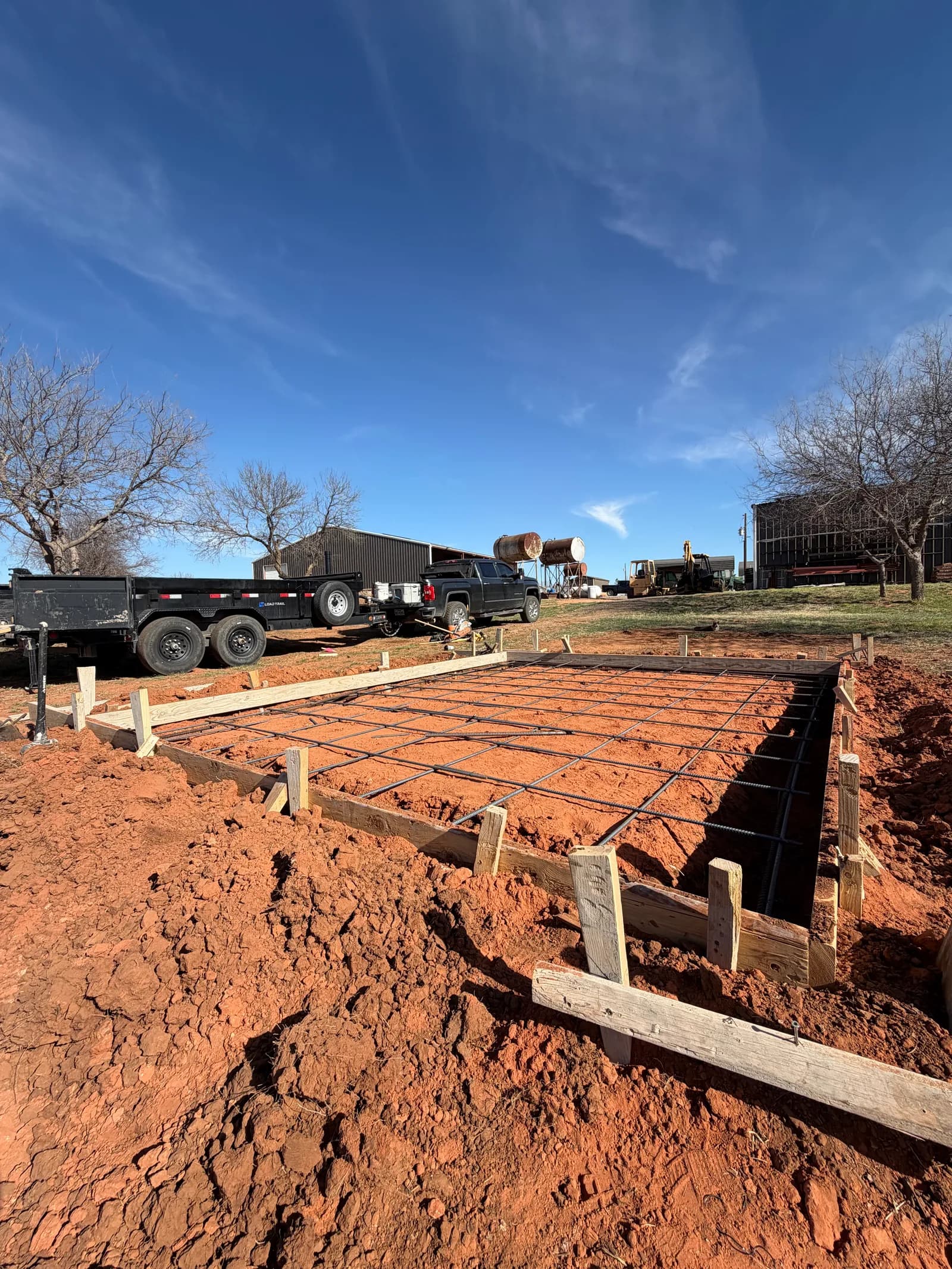 Northfield Grain Bin Concrete Slab — heavy reinforcement in Northfield, TX