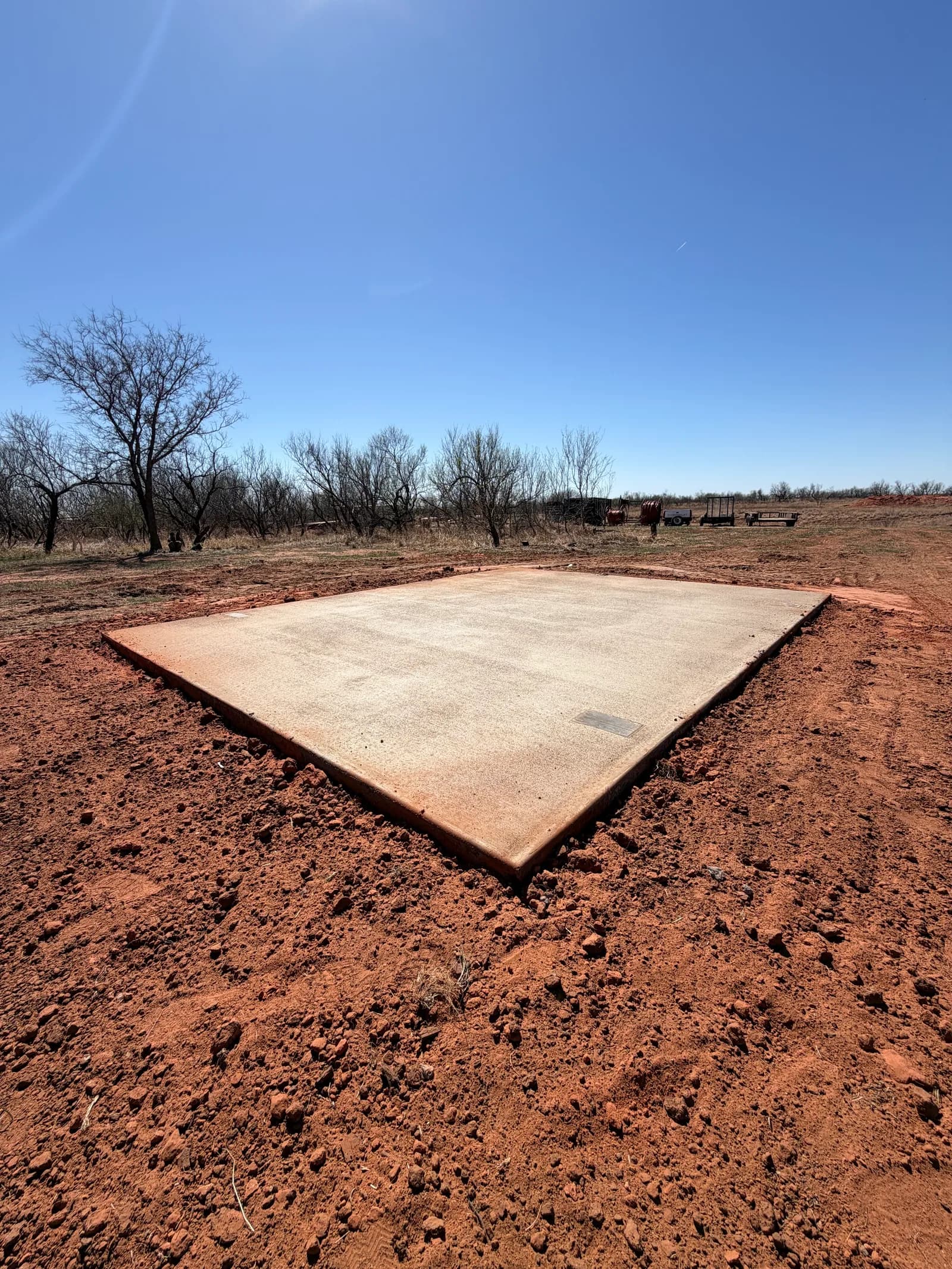 Northfield Grain Bin Concrete Slab — concrete pour in Northfield, TX