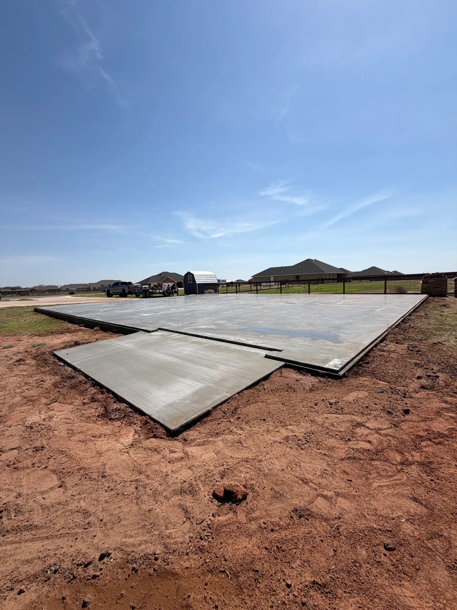 Altus Metal Building Foundation — level, build-ready slab in Altus, OK