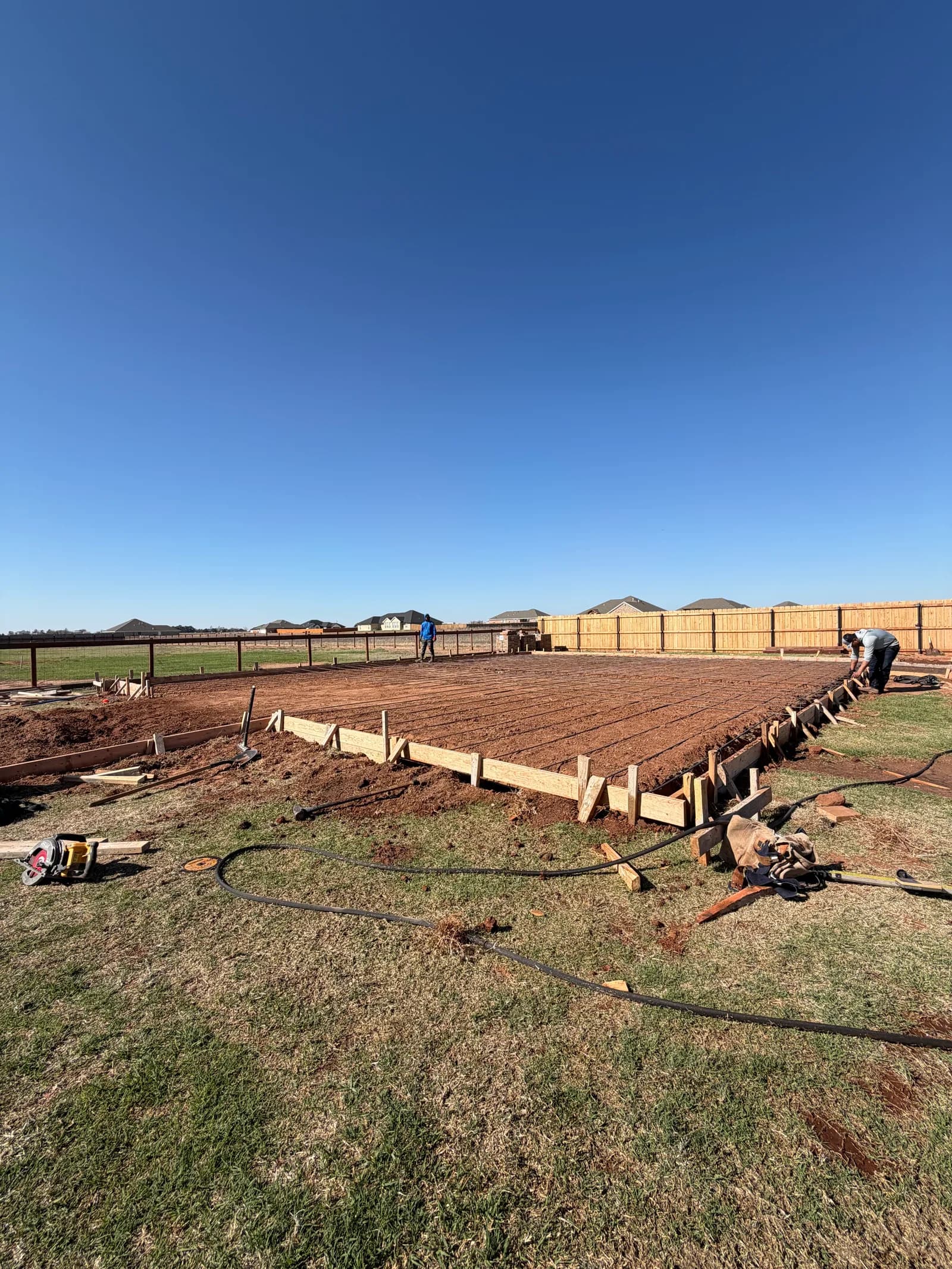 Metal Building Foundation - Project in Altus, Oklahoma