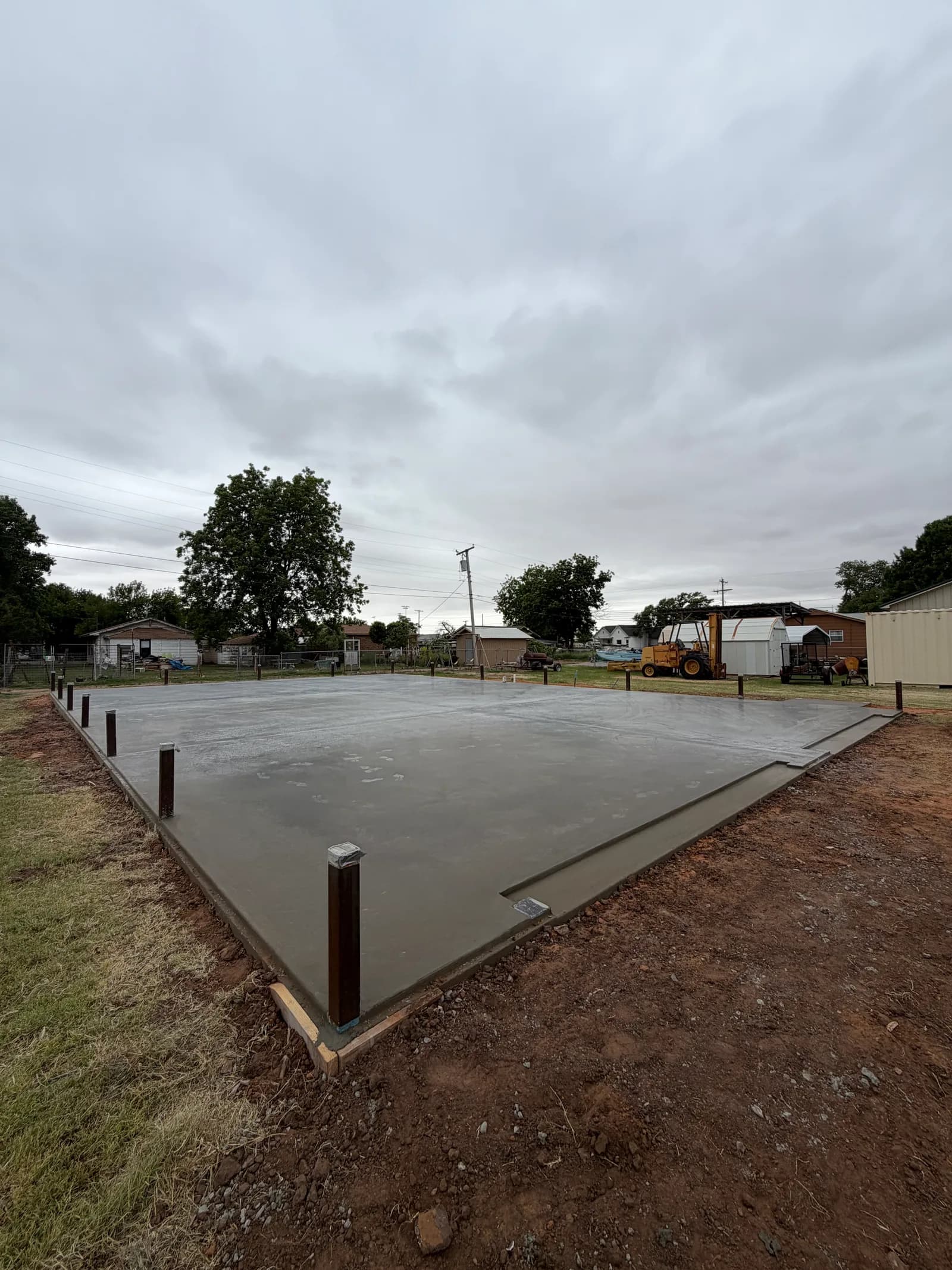 Blair Metal Building Foundation — site prep and grading in Blair, OK