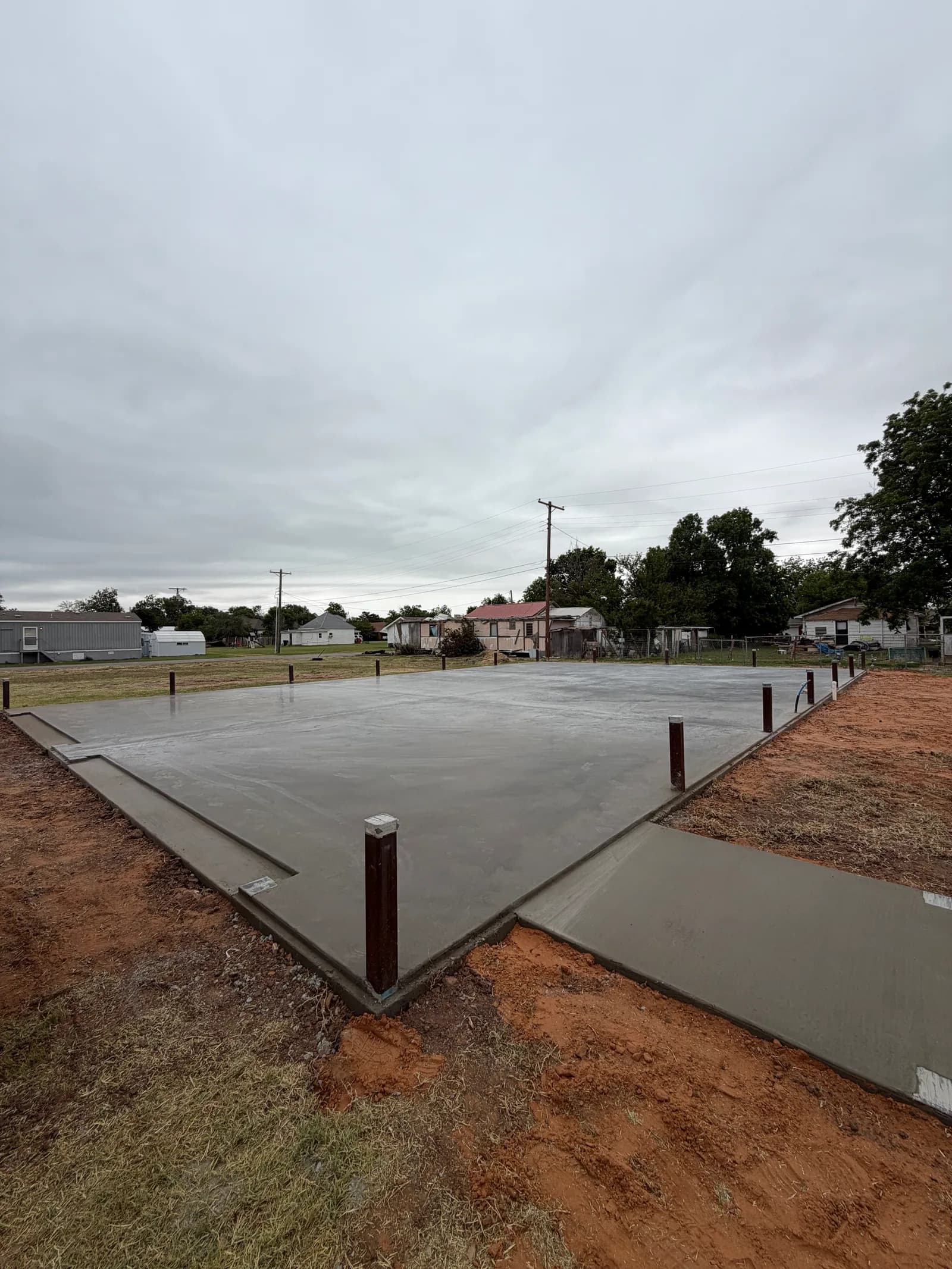 Metal Building Foundation - Project in Blair, Oklahoma