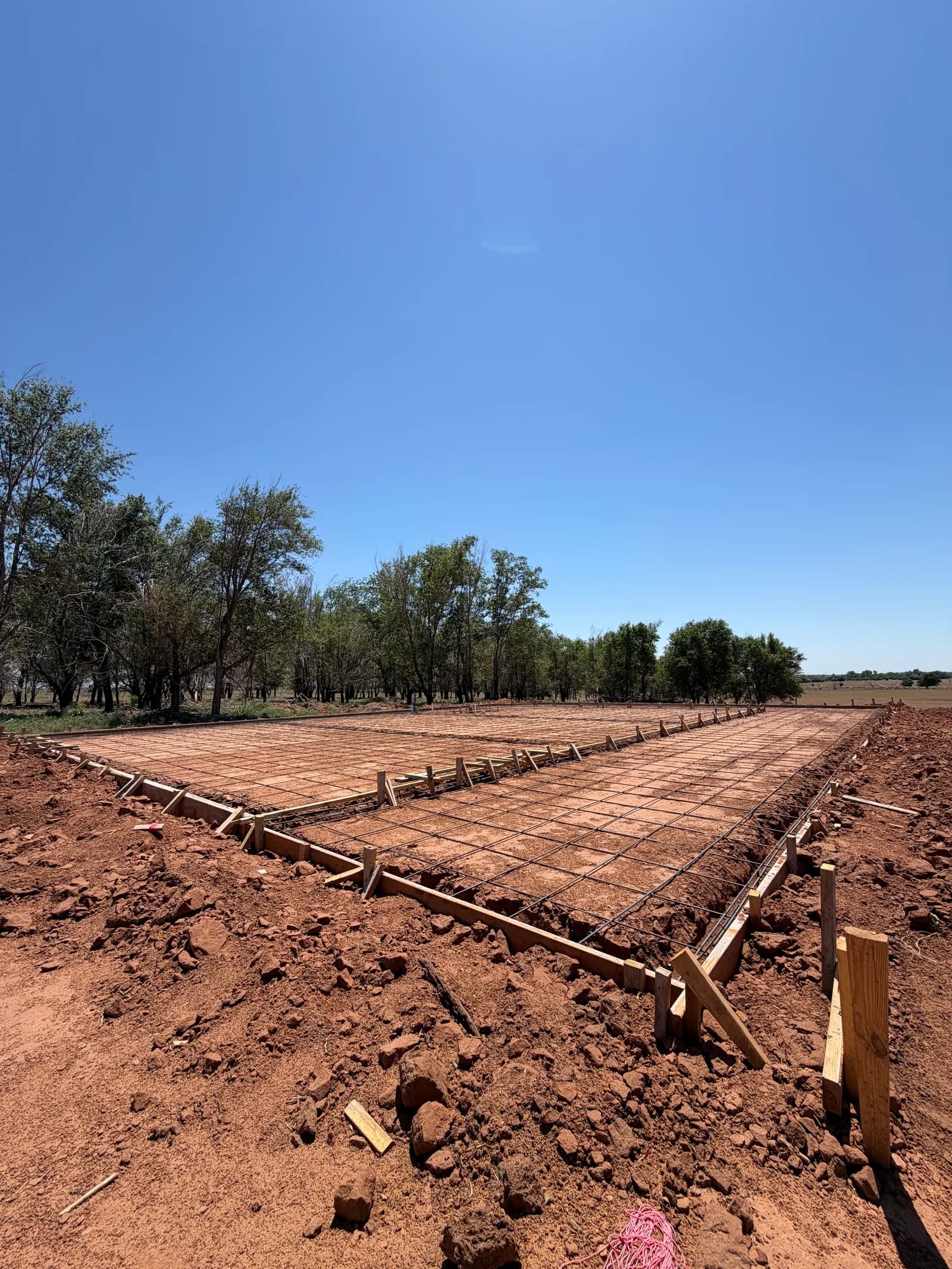 Metal Building Foundation - Project in Elmer, Oklahoma