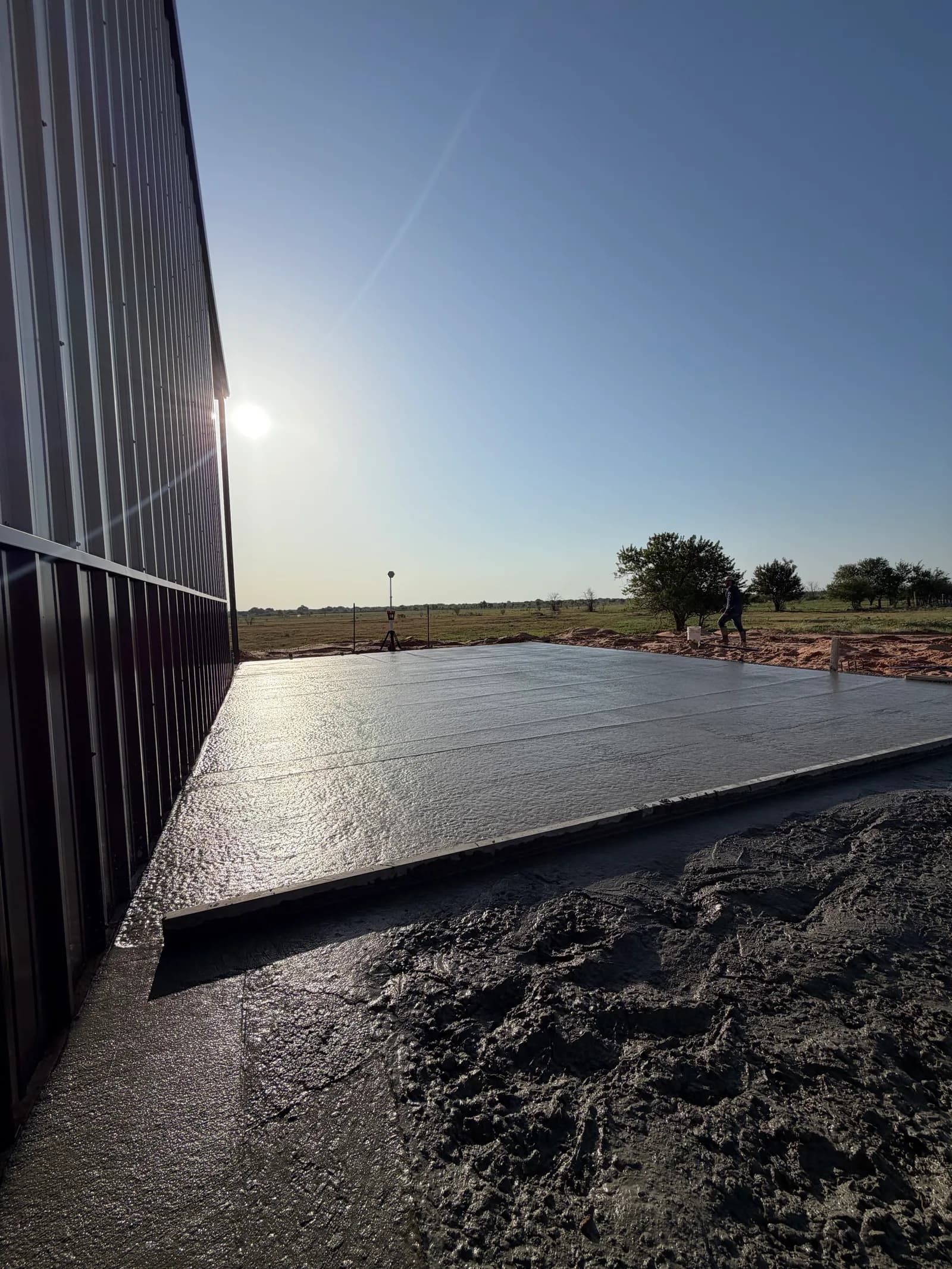 24' x 52' RV Cover Foundation - Project in Vernon, Texas