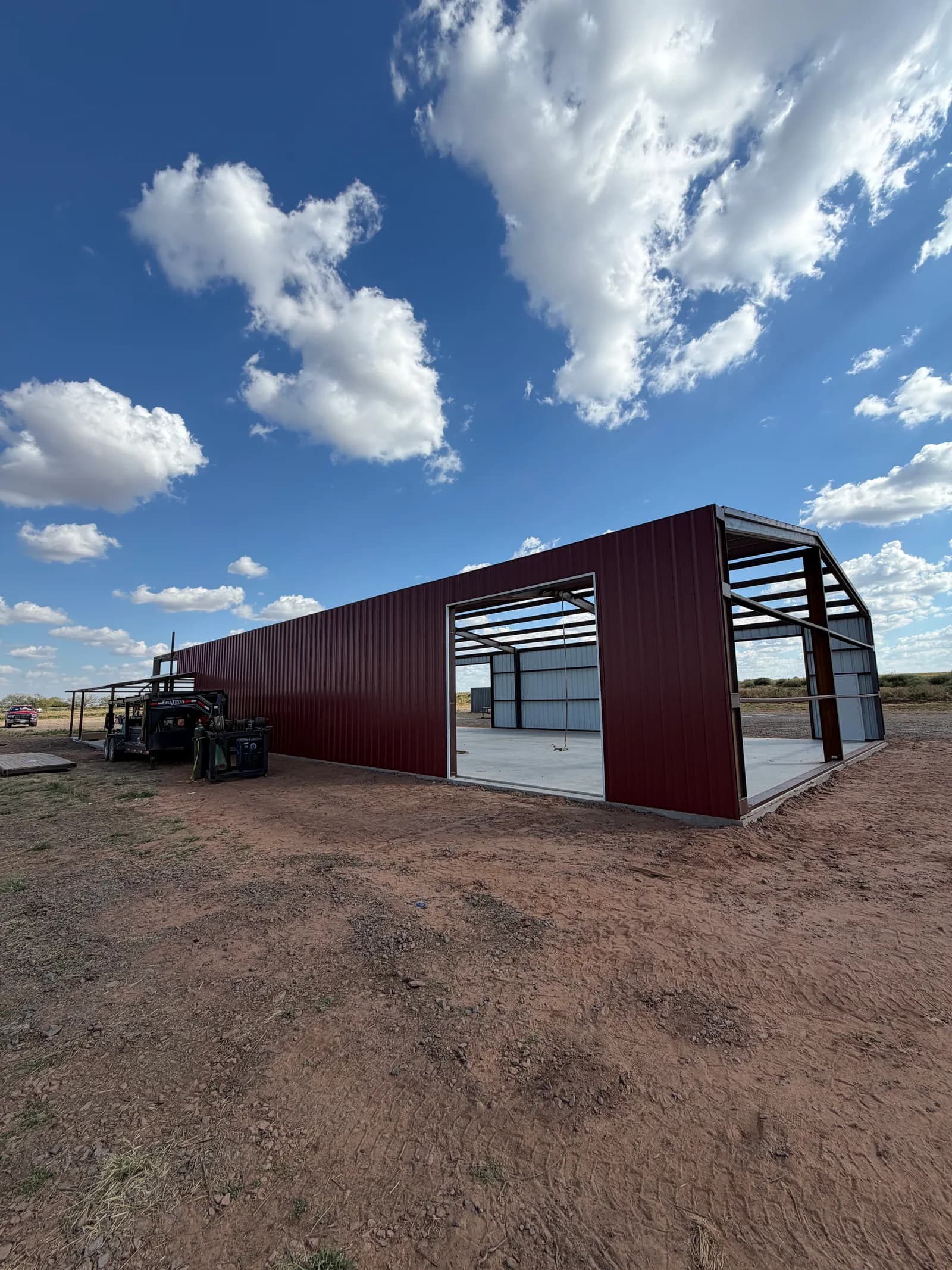 Chillicothe 45' x 100' Metal Building — wall panels and roofing in Chillicothe, TX