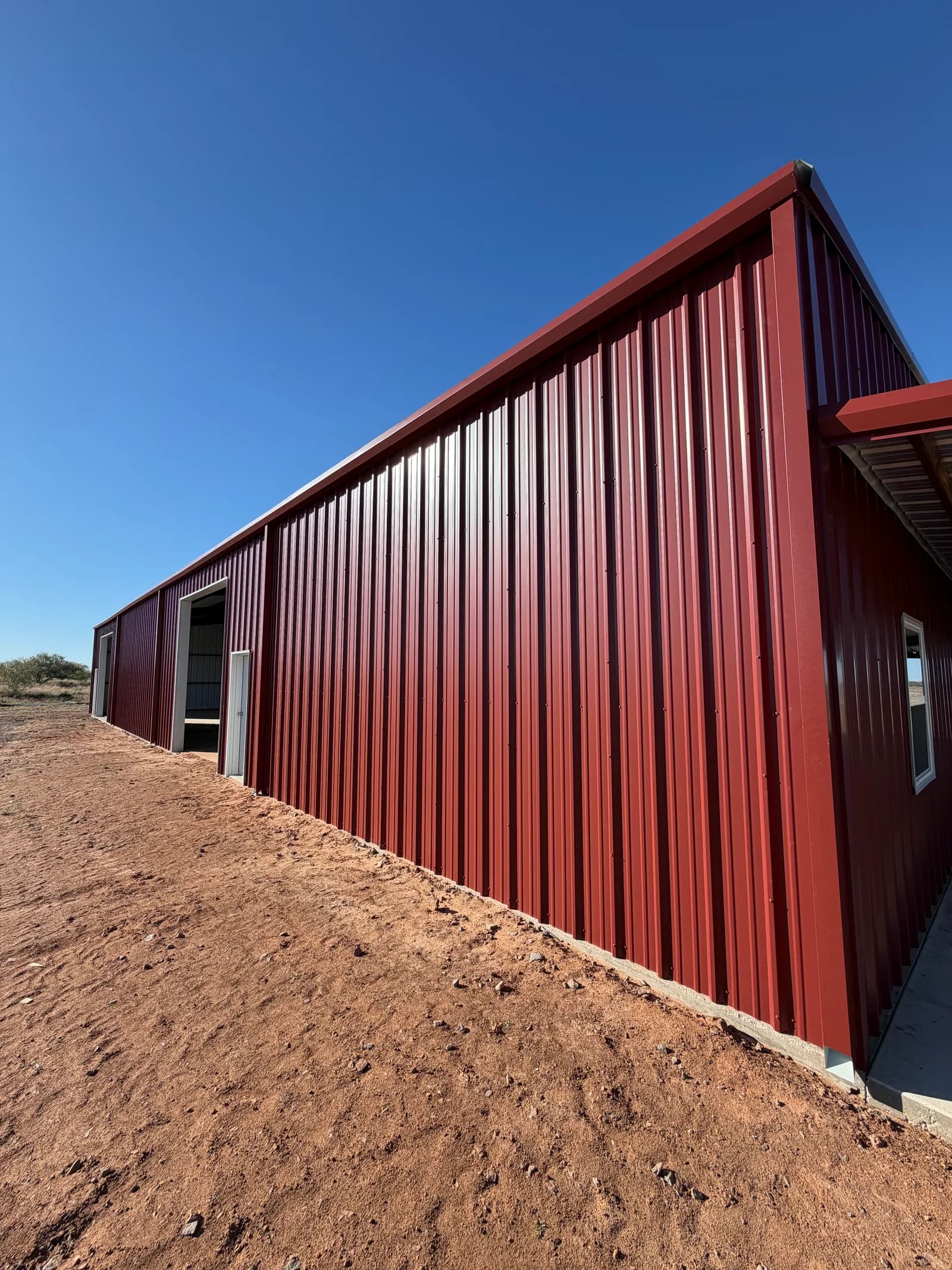 Chillicothe 45' x 100' Metal Building — concrete slab and footings in Chillicothe, TX