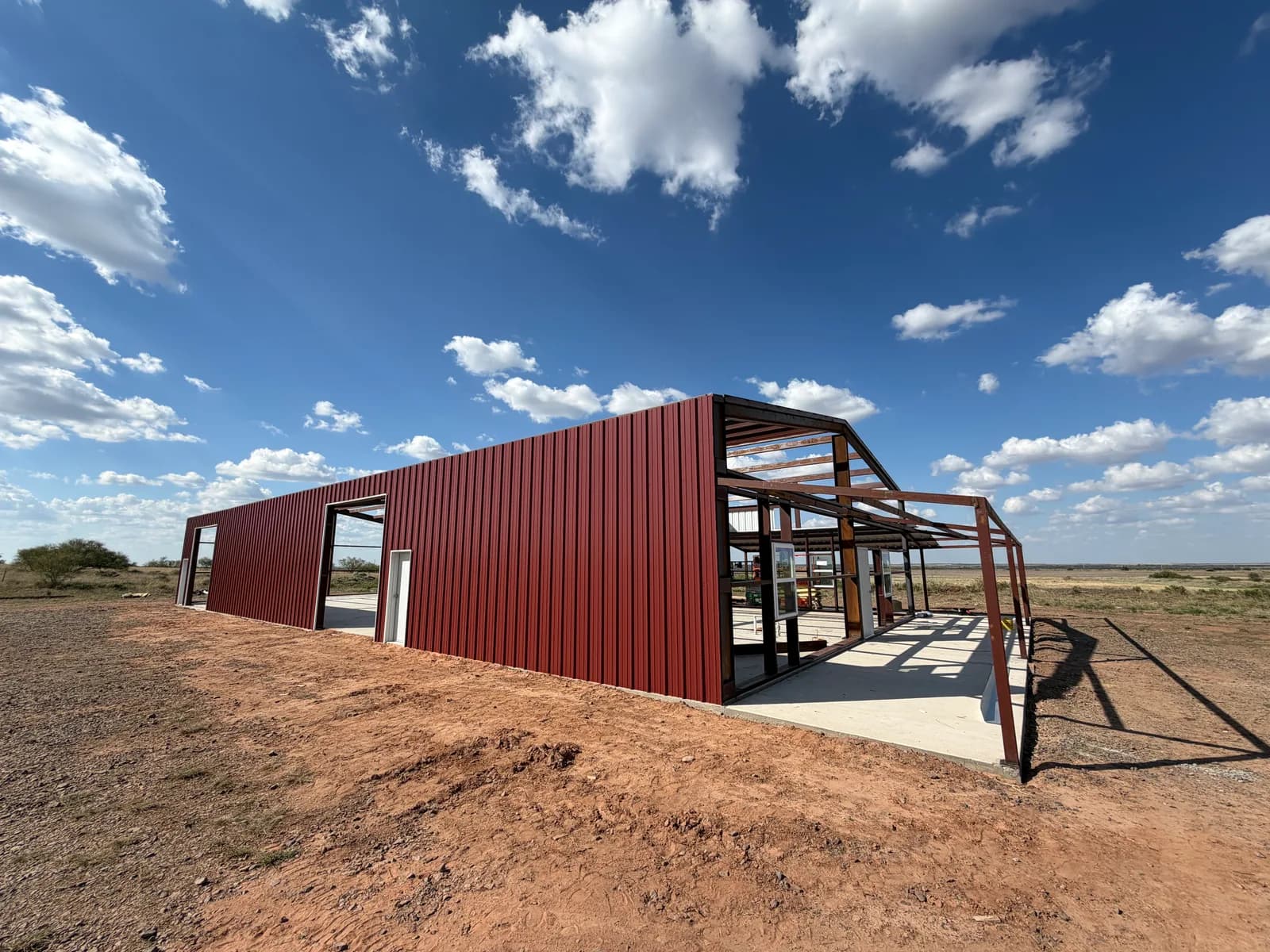 45' x 100' Metal Building - Project in Chillicothe, Texas