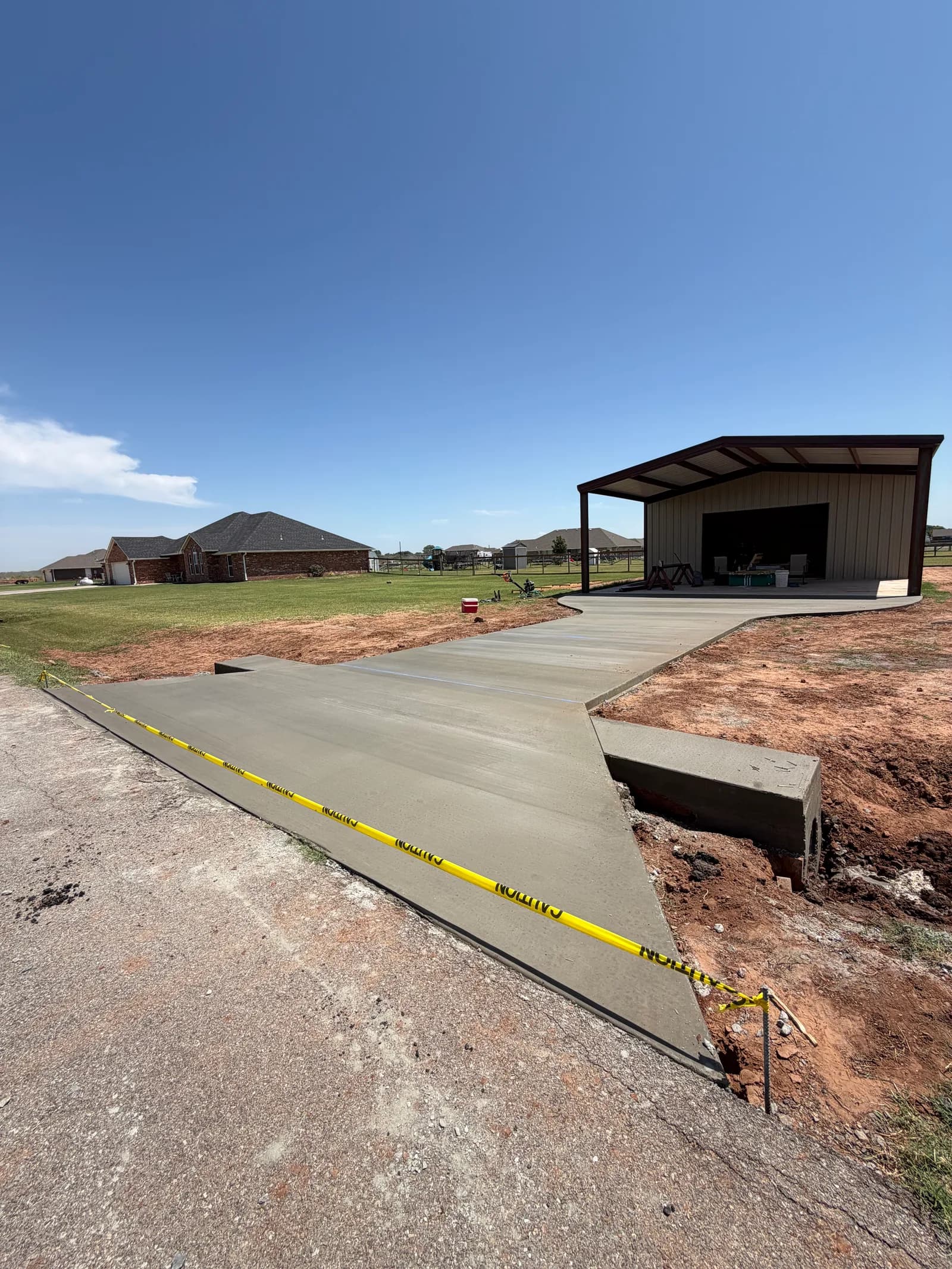 Altus Concrete Driveway & Approach — reinforced drive layout and base prep in Altus, OK