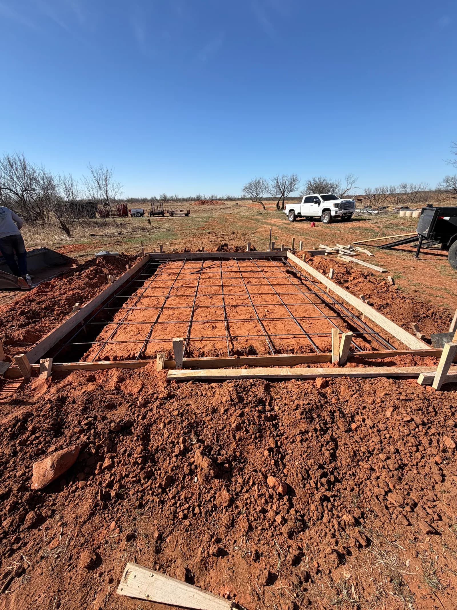 Grain Bin Concrete Slab - Project in Northfield, Texas