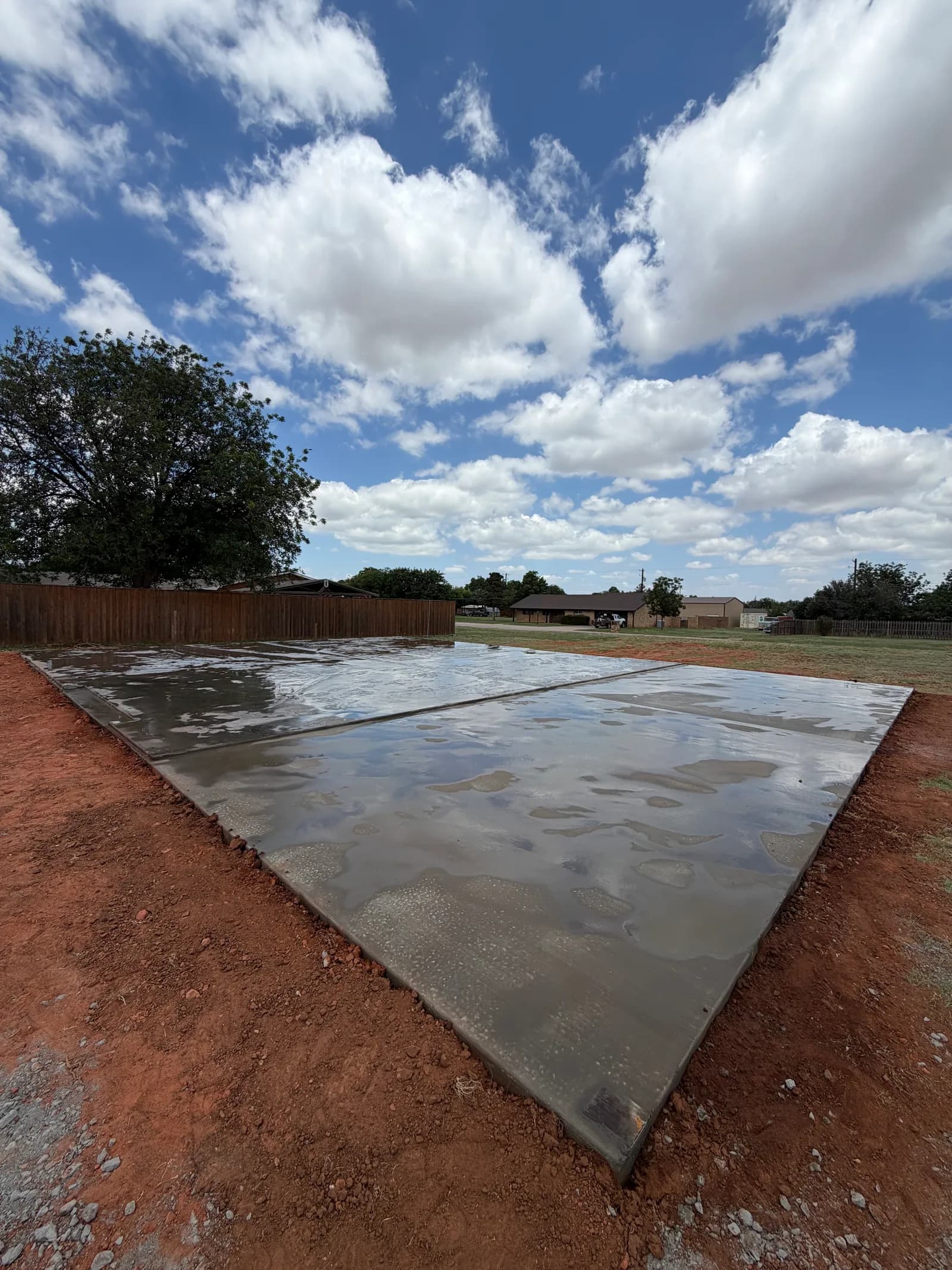 Childress Metal Building Foundation — level, build-ready slab in Childress, TX