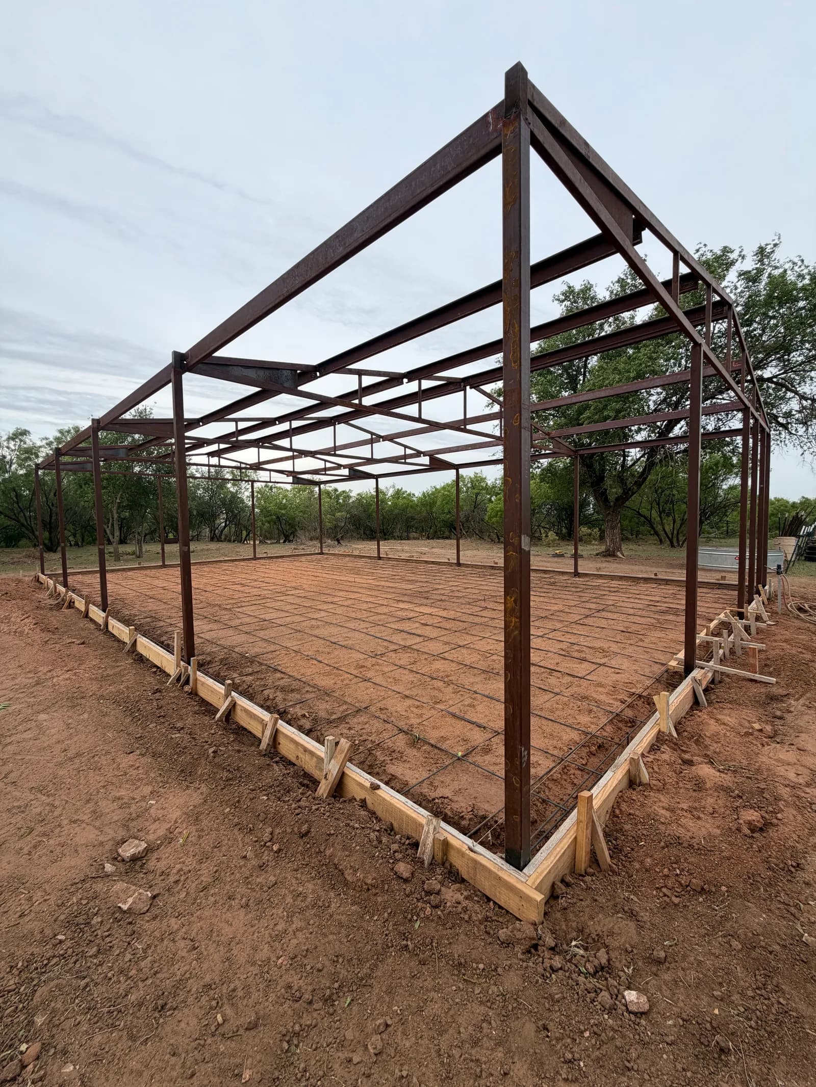 Metal Building Foundation - Project in Childress, Texas